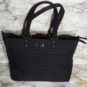 Vera Bradley Quilted Black Tote Bag